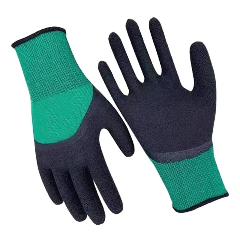 1Pair Gardening Gloves Latex Waterproof Horticultural Gloves Non-slip Protective Gear for Vegetable Flower Plant Gardening Glove